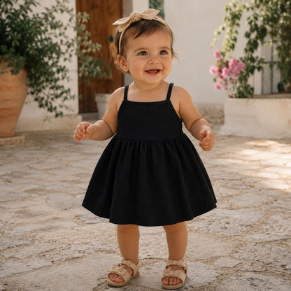 Button Strap Summer Dress