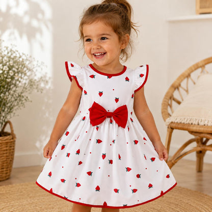 Red Ribbon Cherry Dress