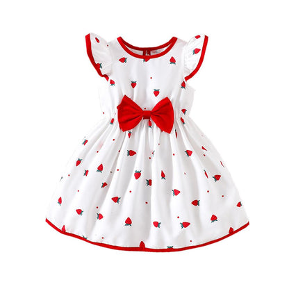 Red Ribbon Cherry Dress