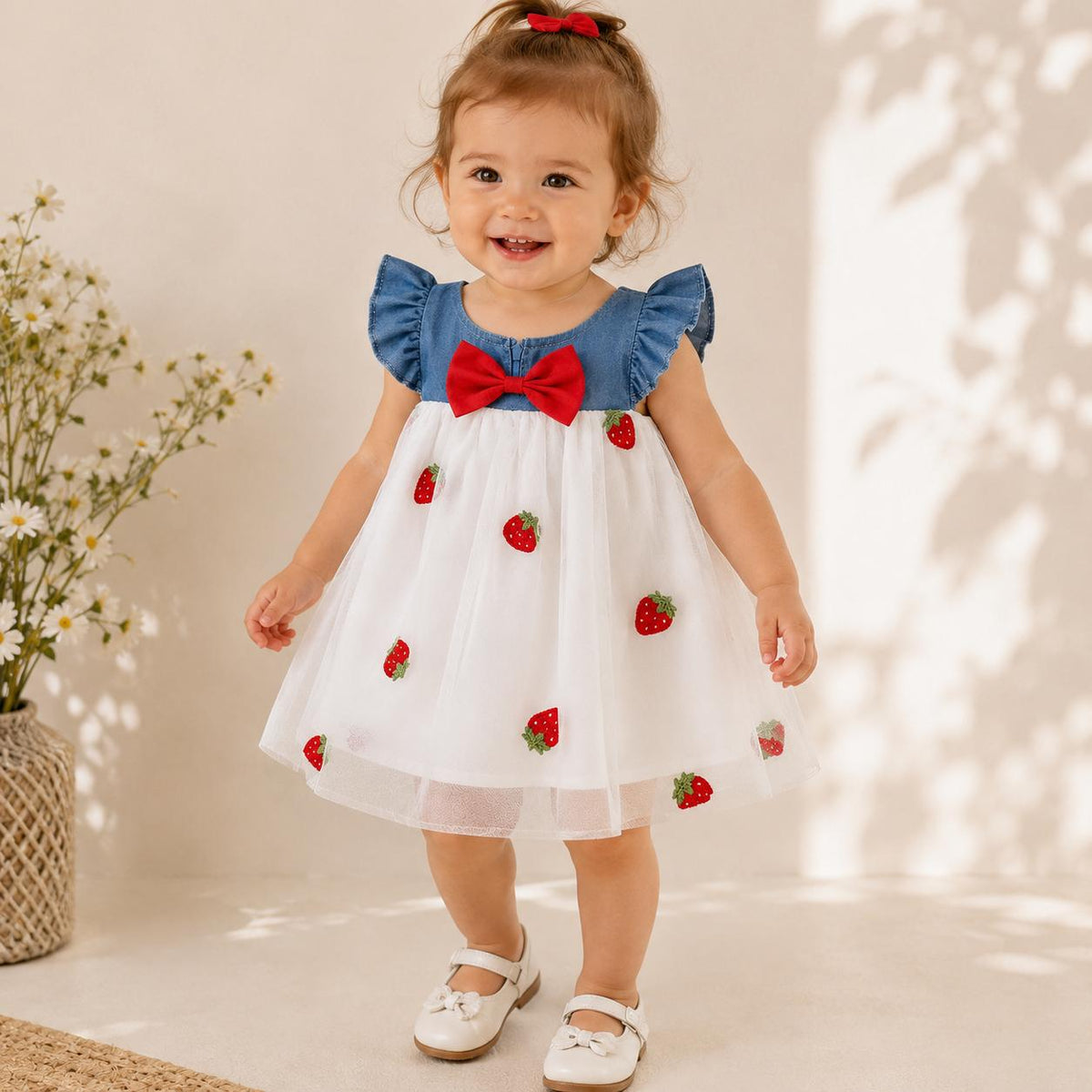 Strawberry Ruffle Dress