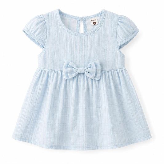Textured Short Sleeve Dress
