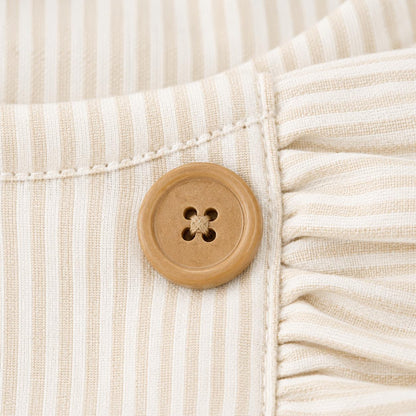 Neutral Stripe Baby Dress