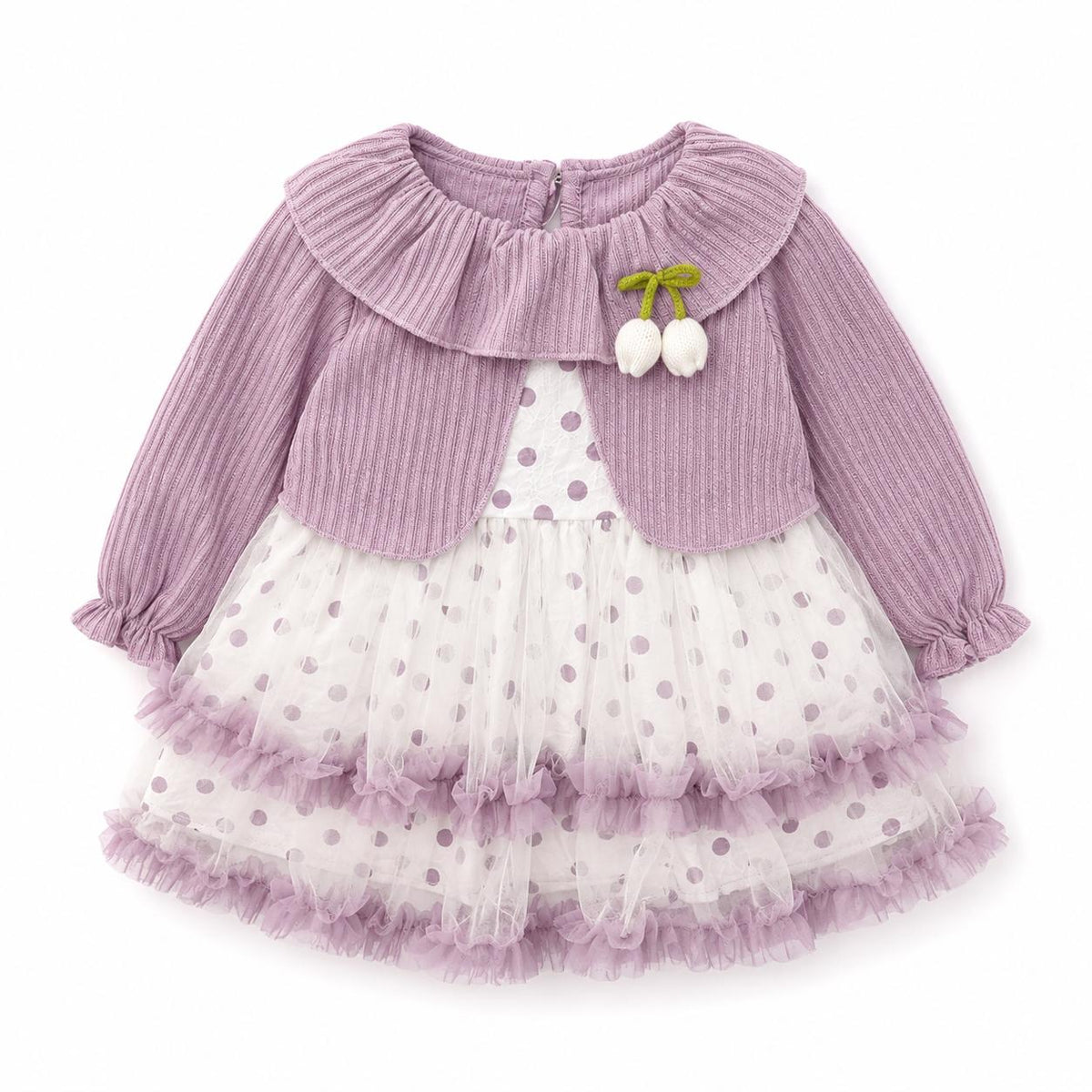 Polka Dot Layered Dress