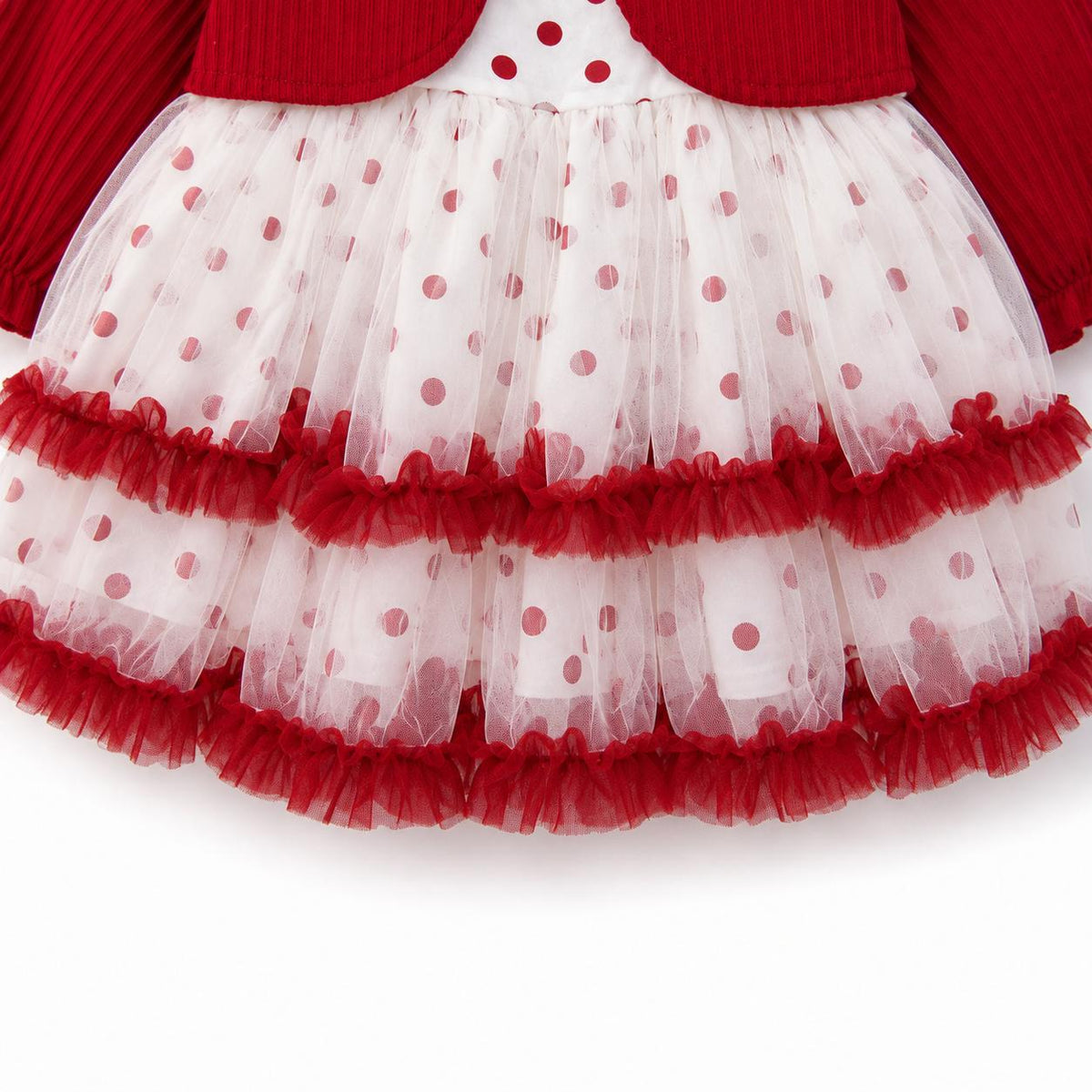 Polka Dot Layered Dress