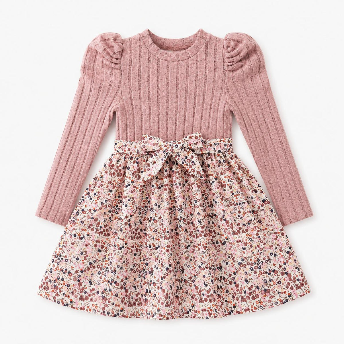 Dusty Rose Floral Dress