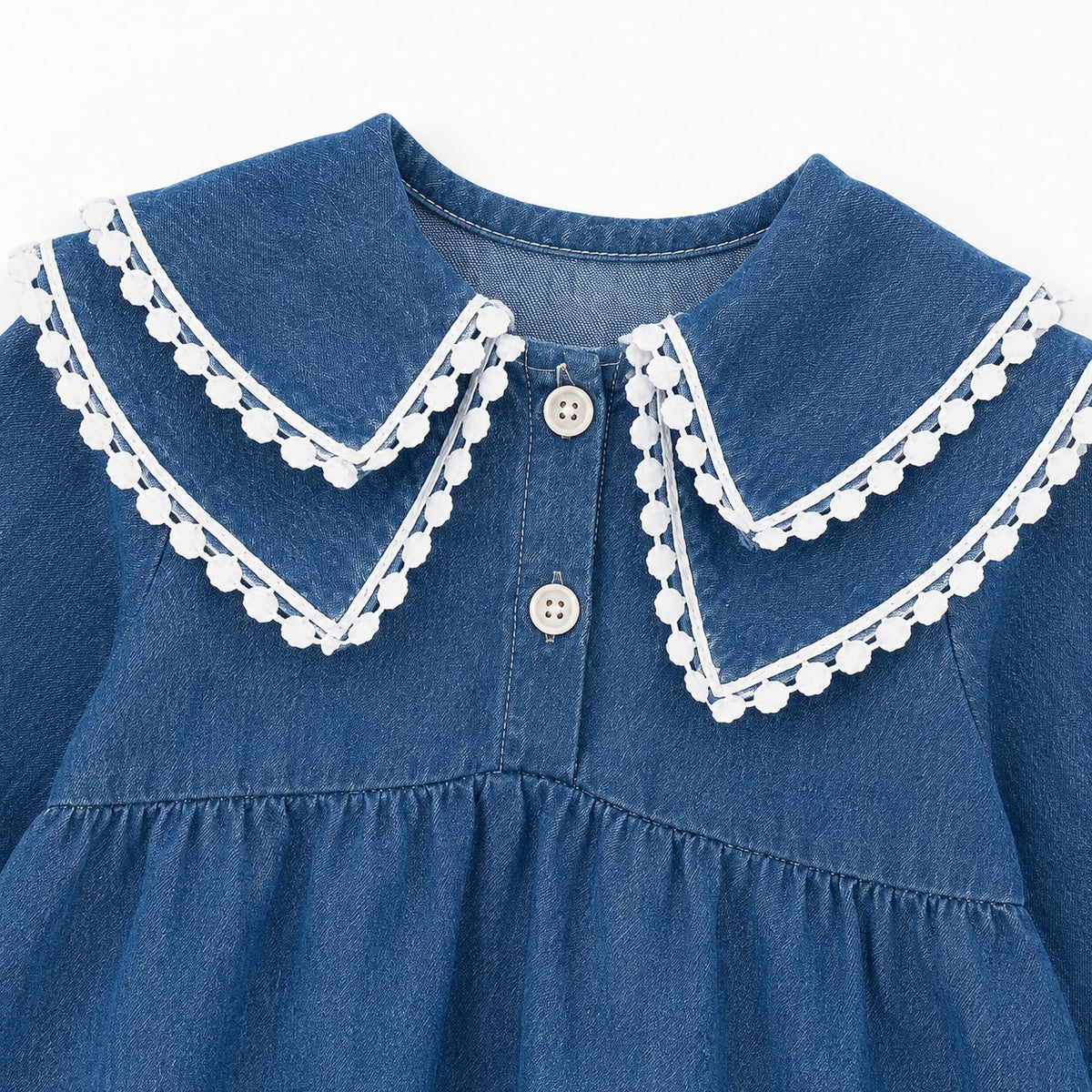Long Sleeve Denim Baby Dress