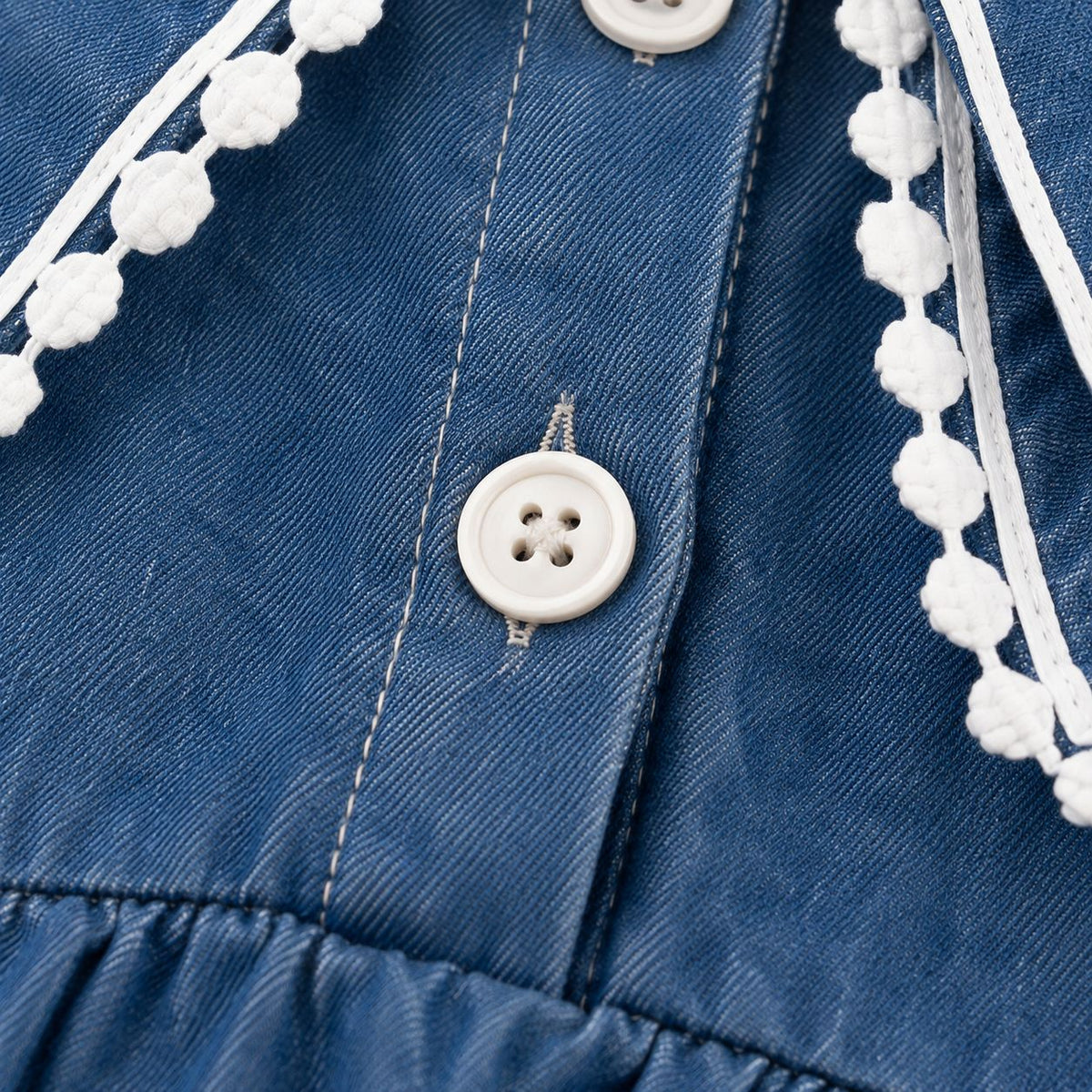 Long Sleeve Denim Baby Dress