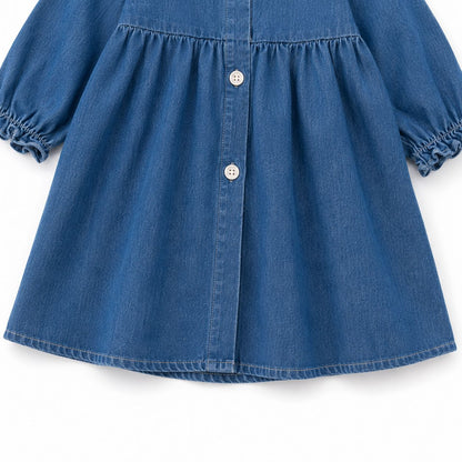 Long Sleeve Denim Baby Dress