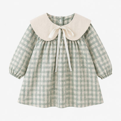 Long Sleeve Denim Baby Dress