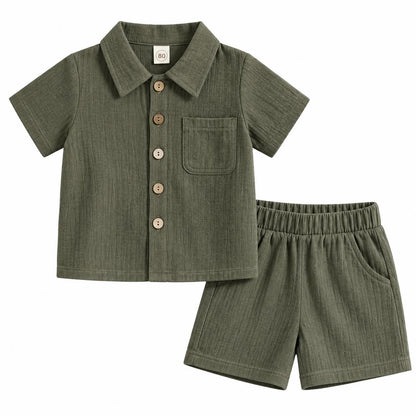 Short Sleeve Shirt and Shorts Set
