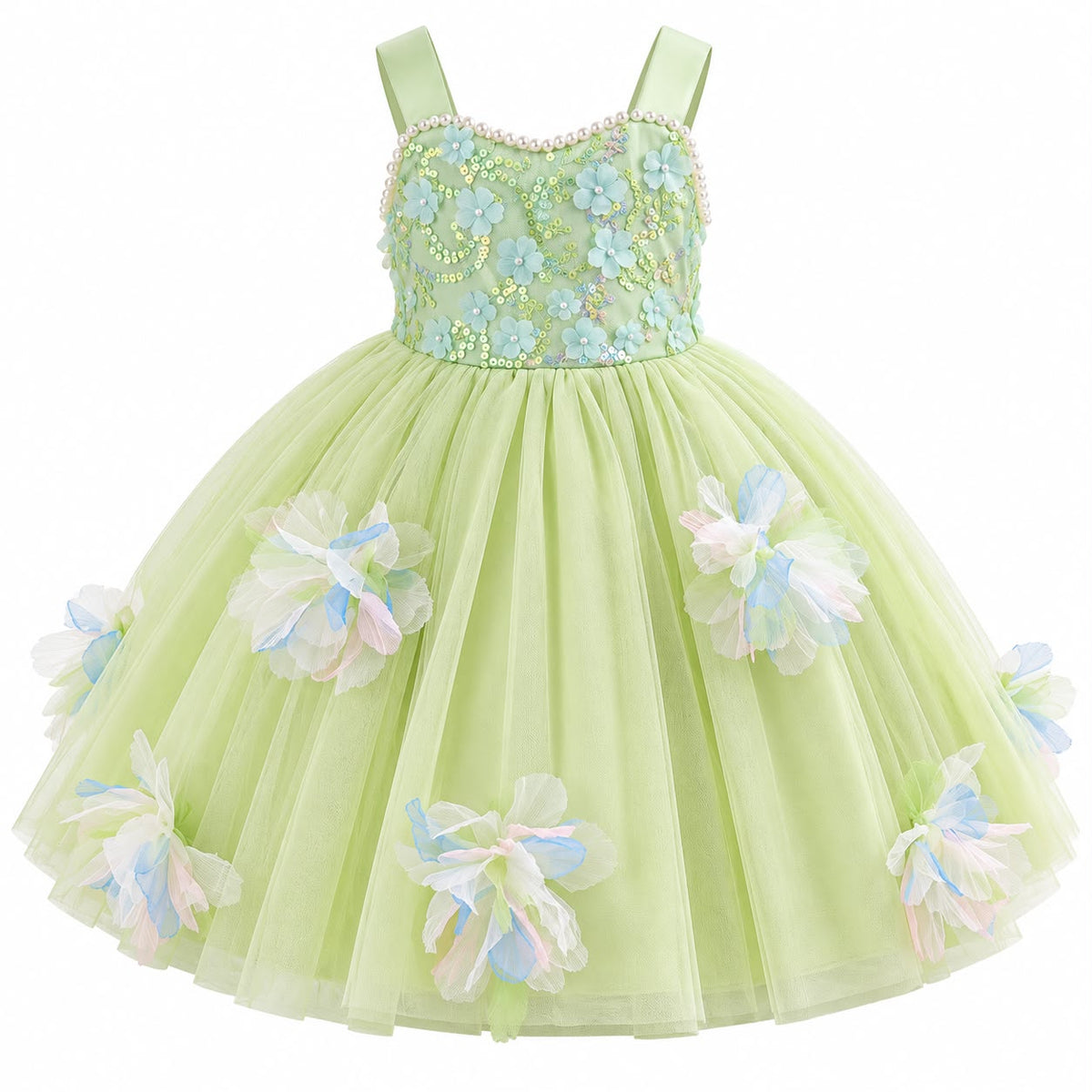 Floral Bodice Occasion Dress