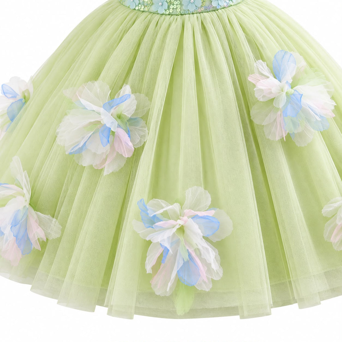Floral Bodice Occasion Dress