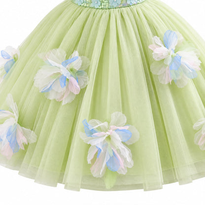 Floral Bodice Occasion Dress
