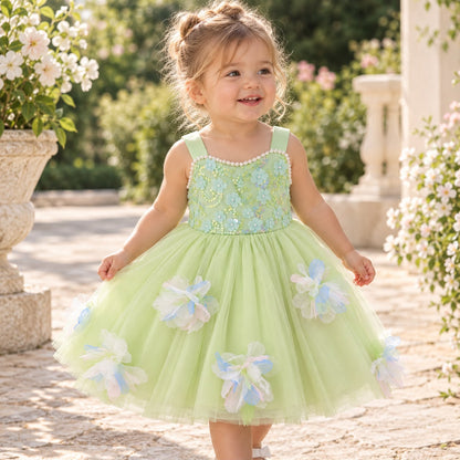 Floral Bodice Occasion Dress