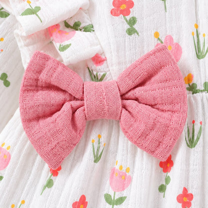 Bow Detail Baby Romper