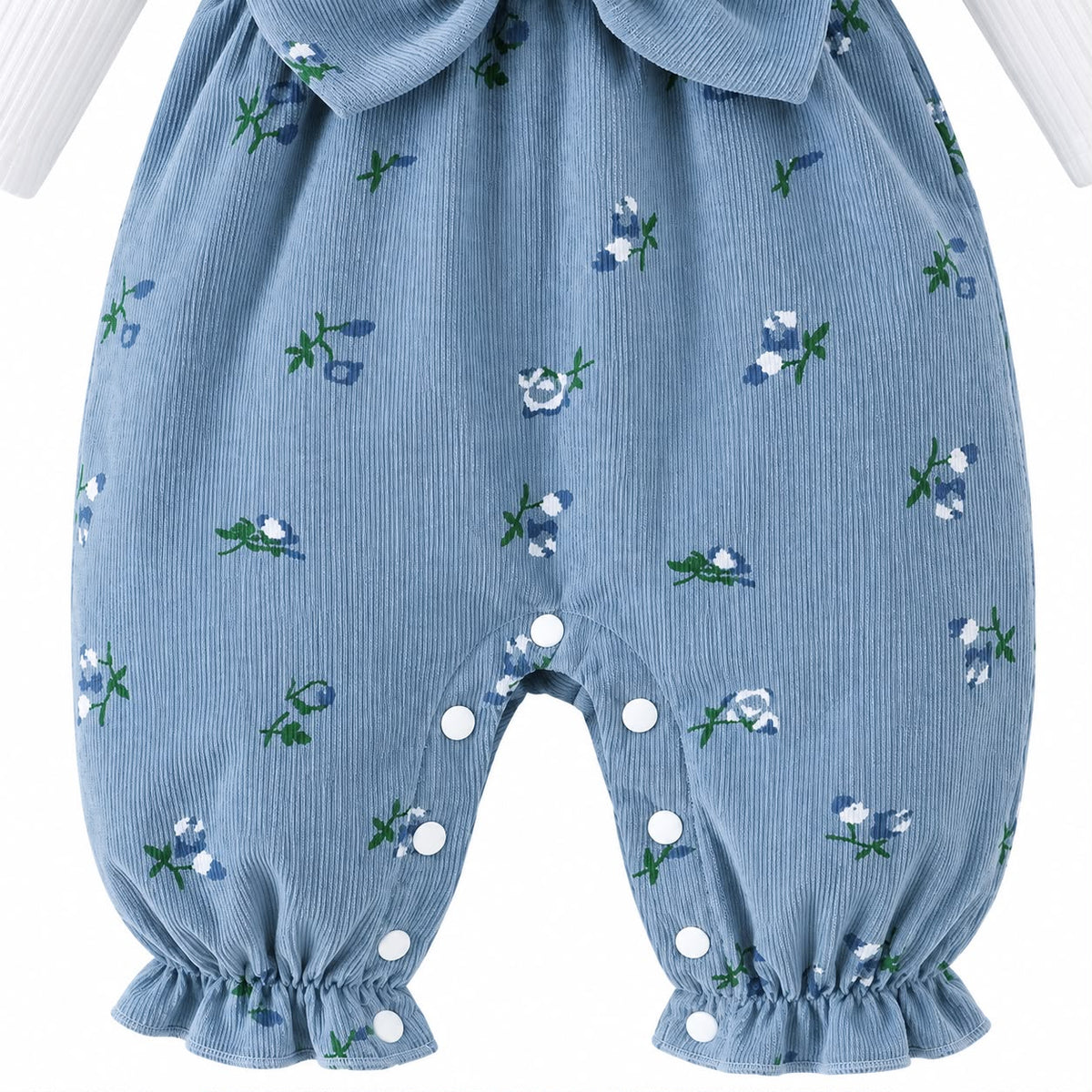 Floral Pinafore Baby Romper