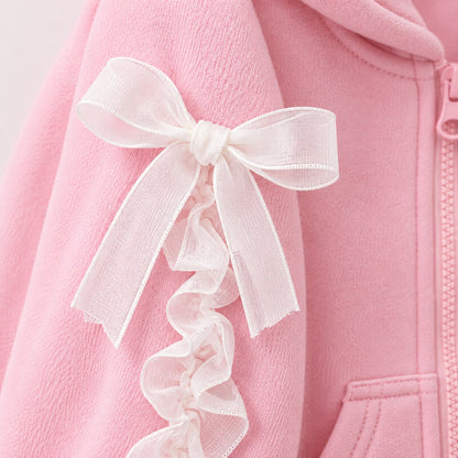 Ruffle Trim Tracksuit Set