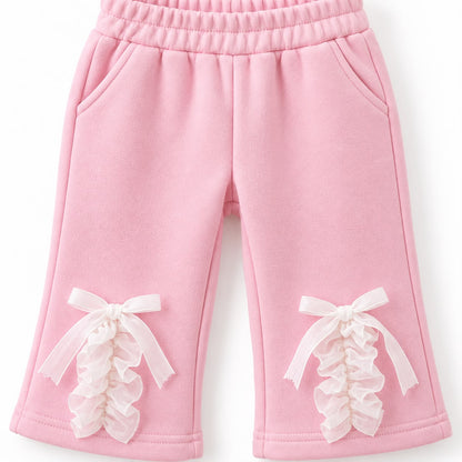 Ruffle Trim Tracksuit Set