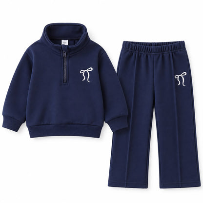 Half Zip Sweatshirt and Pants Set