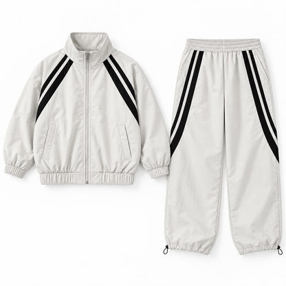 Layered Sweatshirt and Pants Set