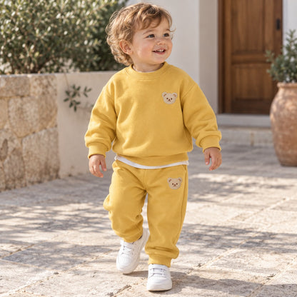 Sweatshirt and Pants Bear Set