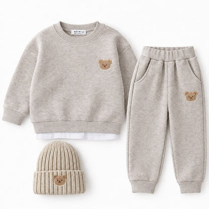 Sweatshirt and Pants Bear Set