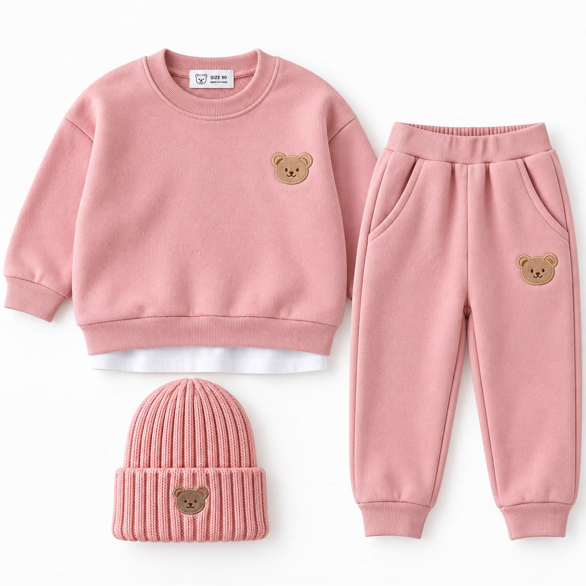 Sweatshirt and Pants Bear Set