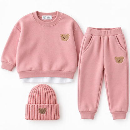 Sweatshirt and Pants Bear Set