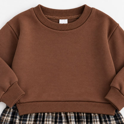 Sweatshirt and Pleated Skirt Set