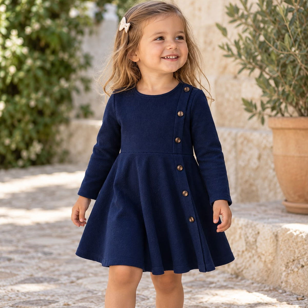Classic Long Sleeve Toddler Dress