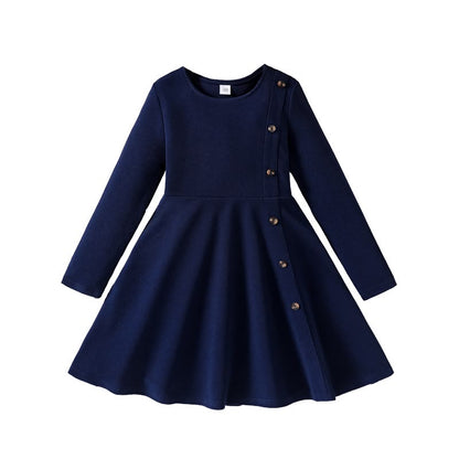 Classic Long Sleeve Toddler Dress