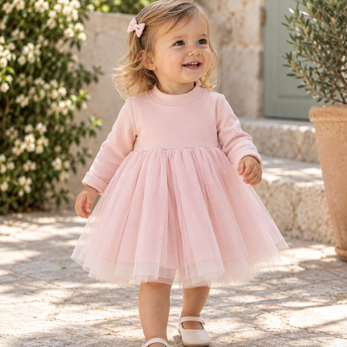 High Neck Tulle Dress