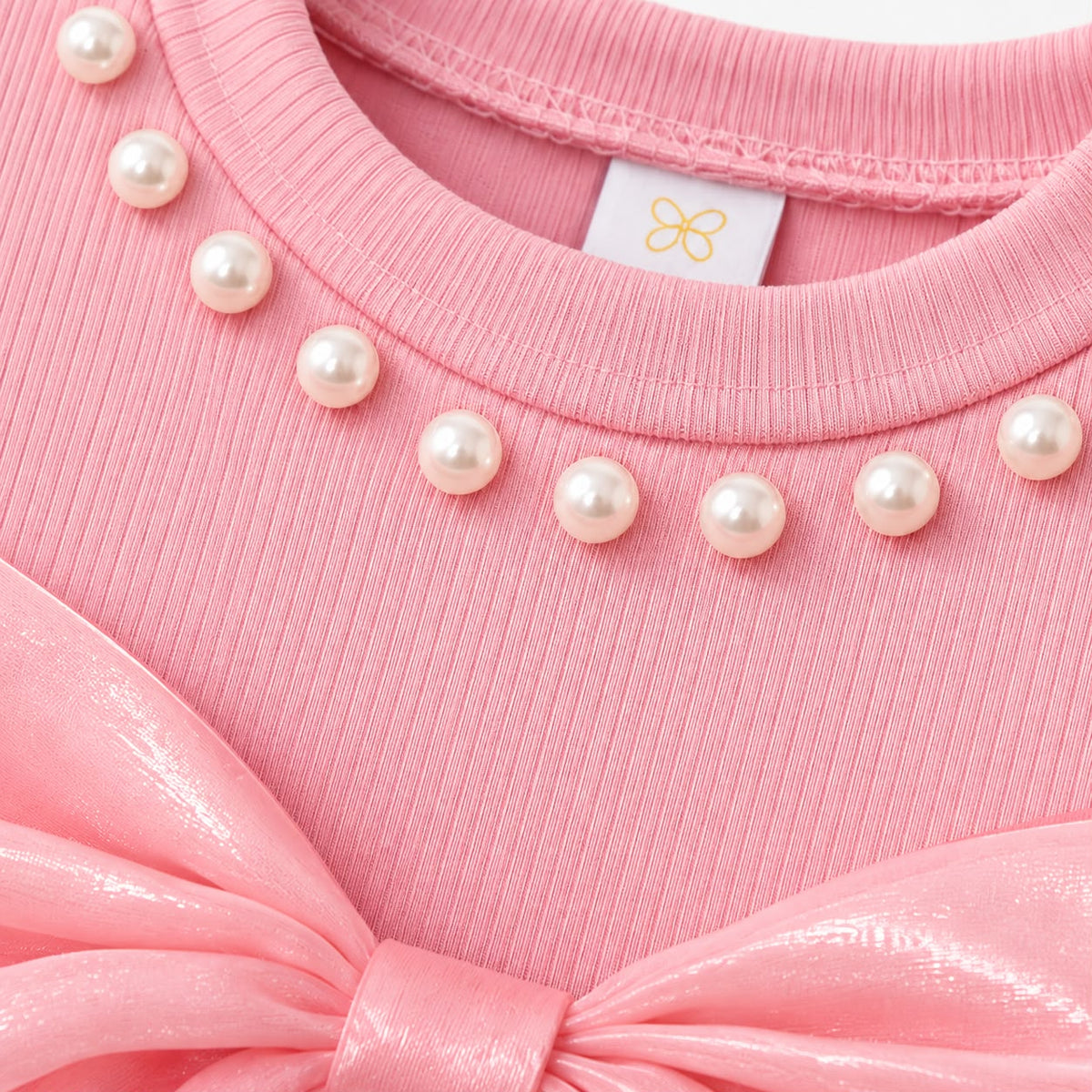 Pearl Detail Tulle Dress
