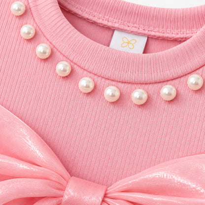 Pearl Detail Tulle Dress