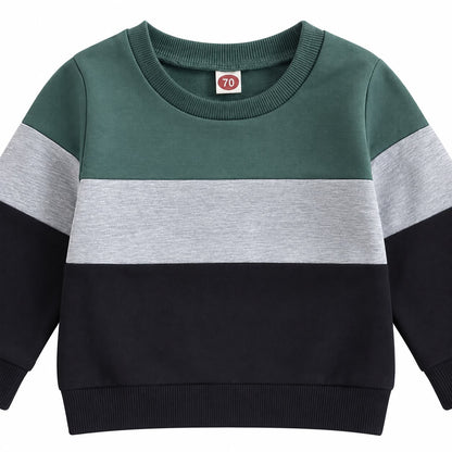Colorblock Sweatshirt and Joggers Set