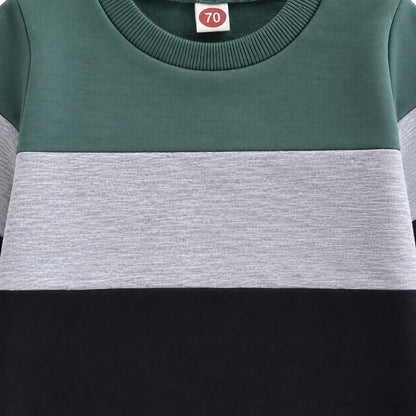 Colorblock Sweatshirt and Joggers Set