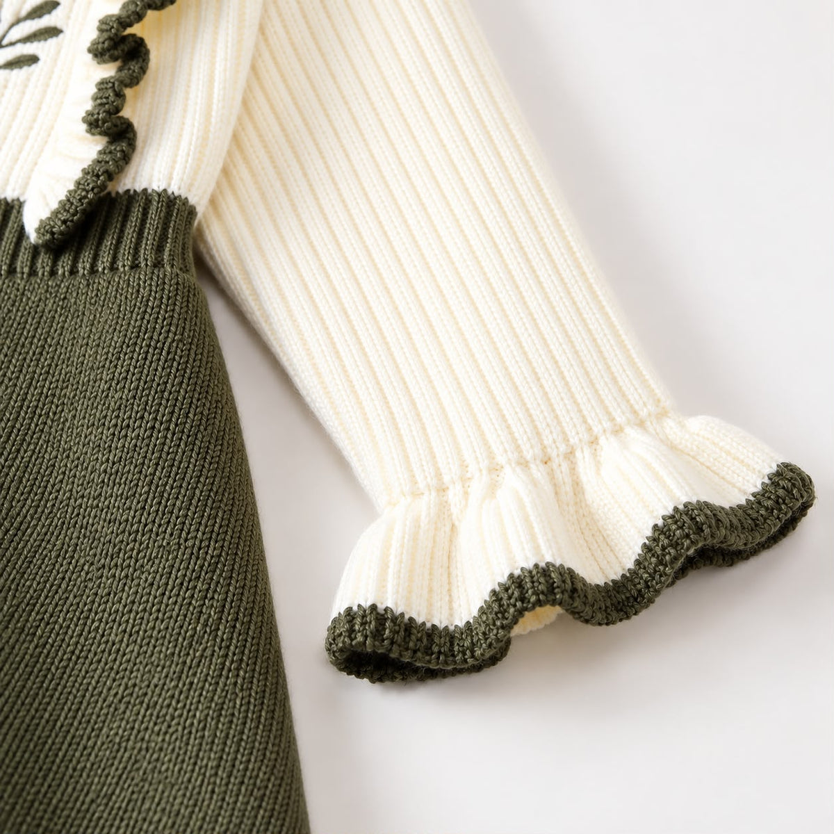 Ruffle Detail Sweater Dress
