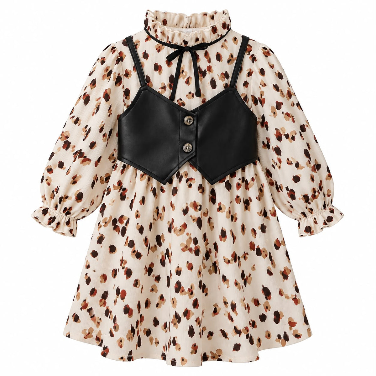 Leopard Print Toddler Dress