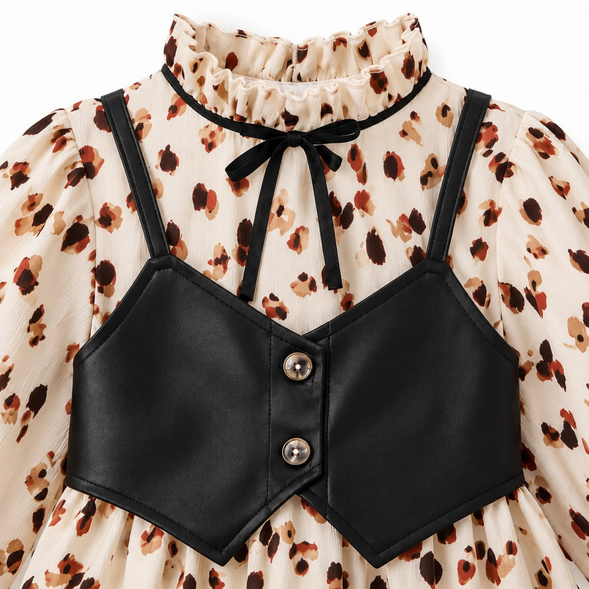 Leopard Print Toddler Dress