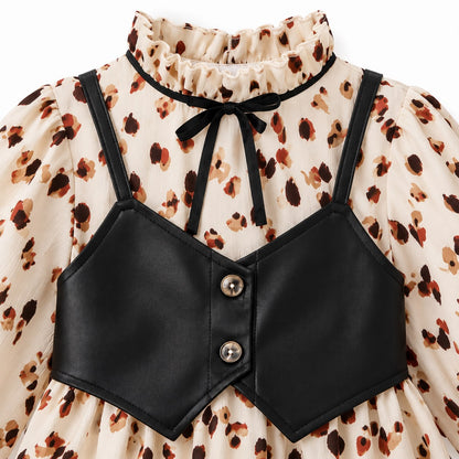 Leopard Print Toddler Dress