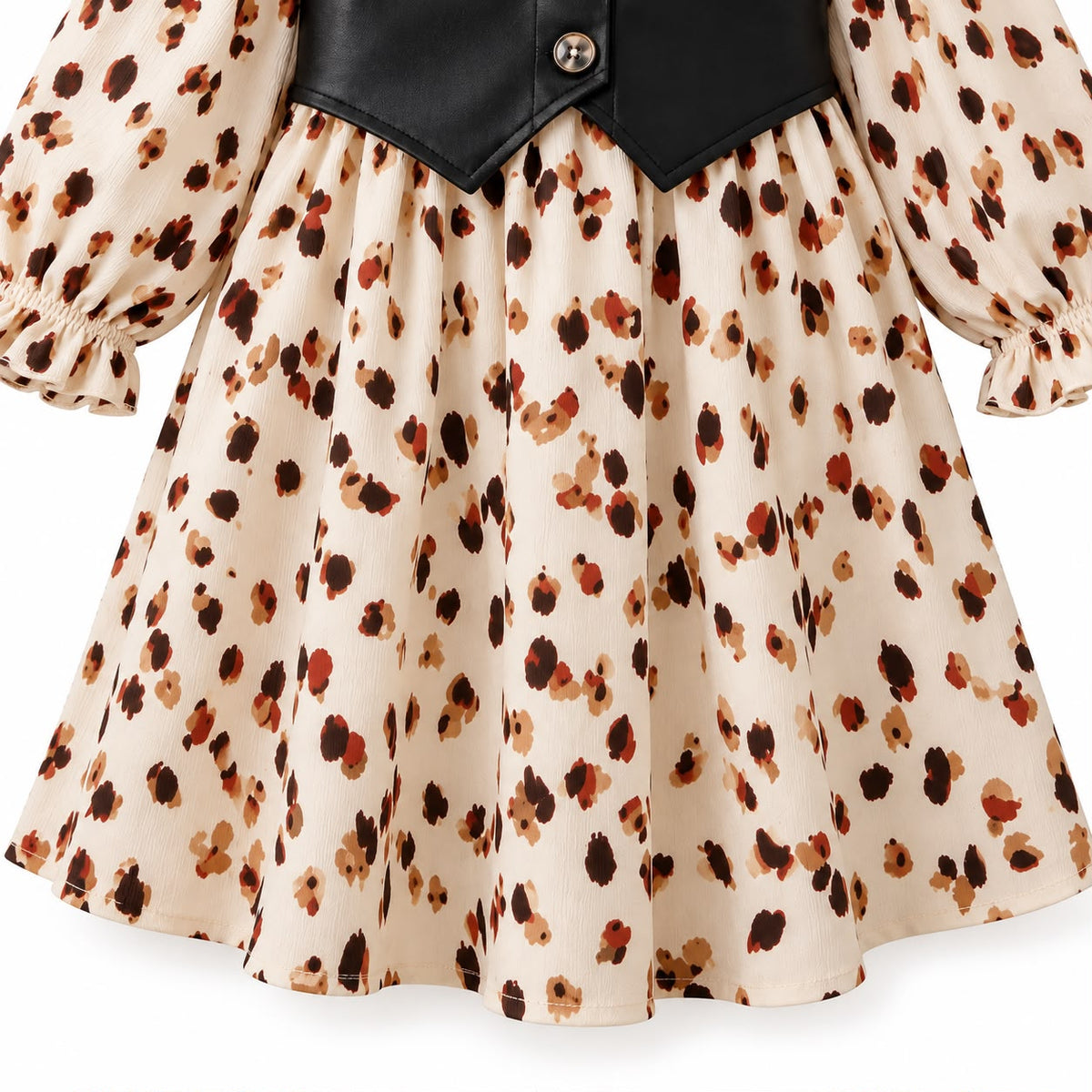 Leopard Print Toddler Dress