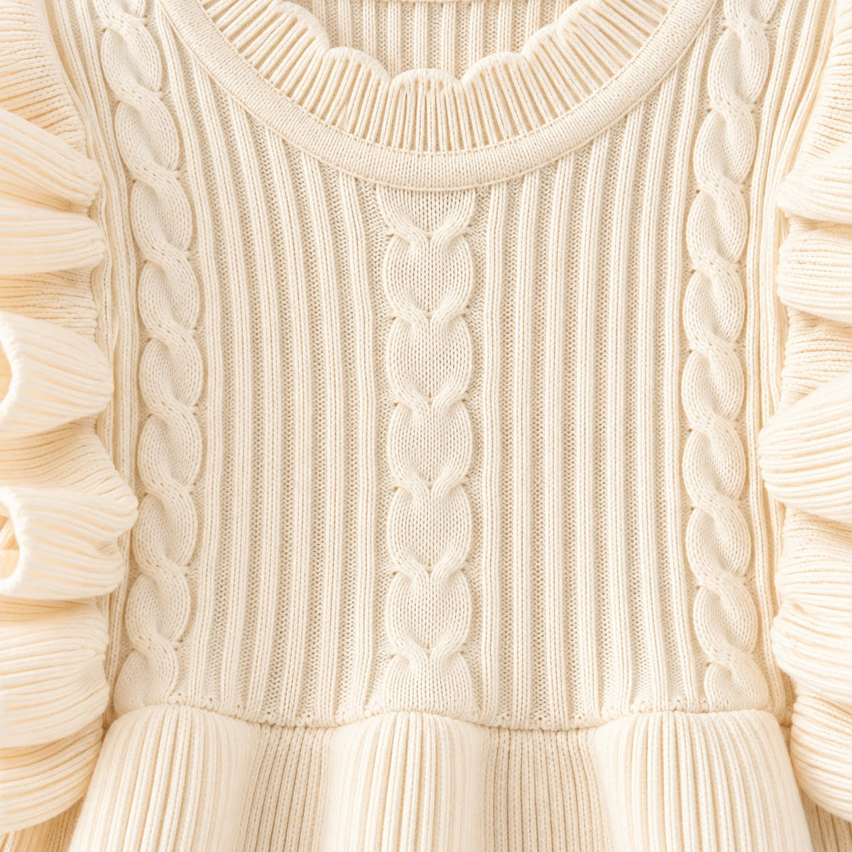 Ribbed Long Sleeve Baby Dress