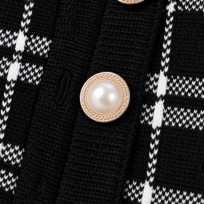 Classic Check Knit Dress Set