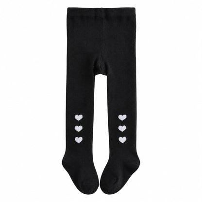 Heart Pattern Toddler Tights