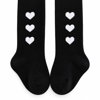 Heart Pattern Toddler Tights