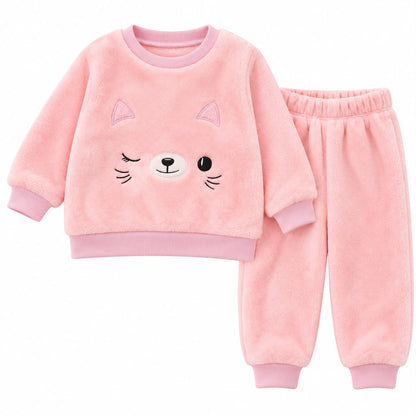 Soft Fleece Top and Pants Set