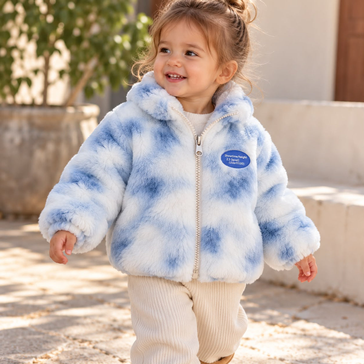 Cloud Print Kids Jacket