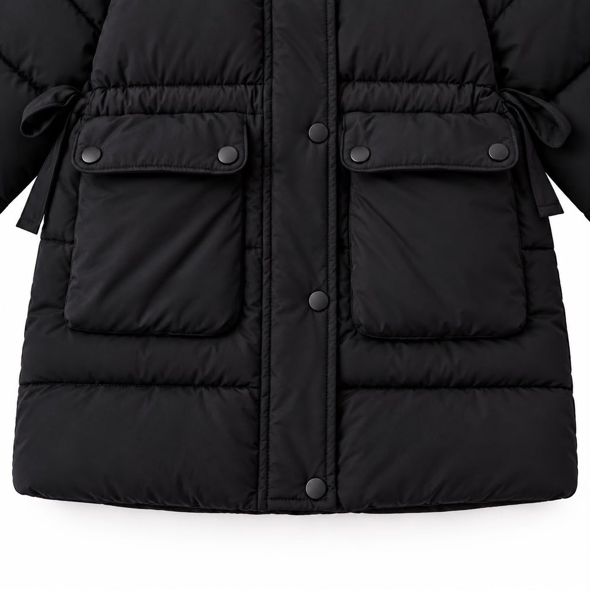 Longline Hooded Kids Jacket
