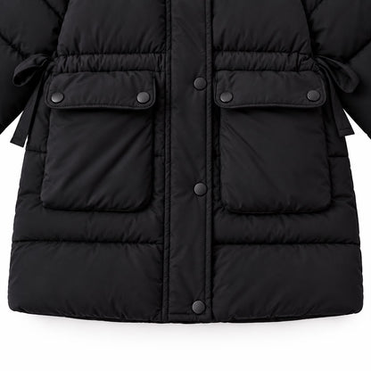 Longline Hooded Kids Jacket