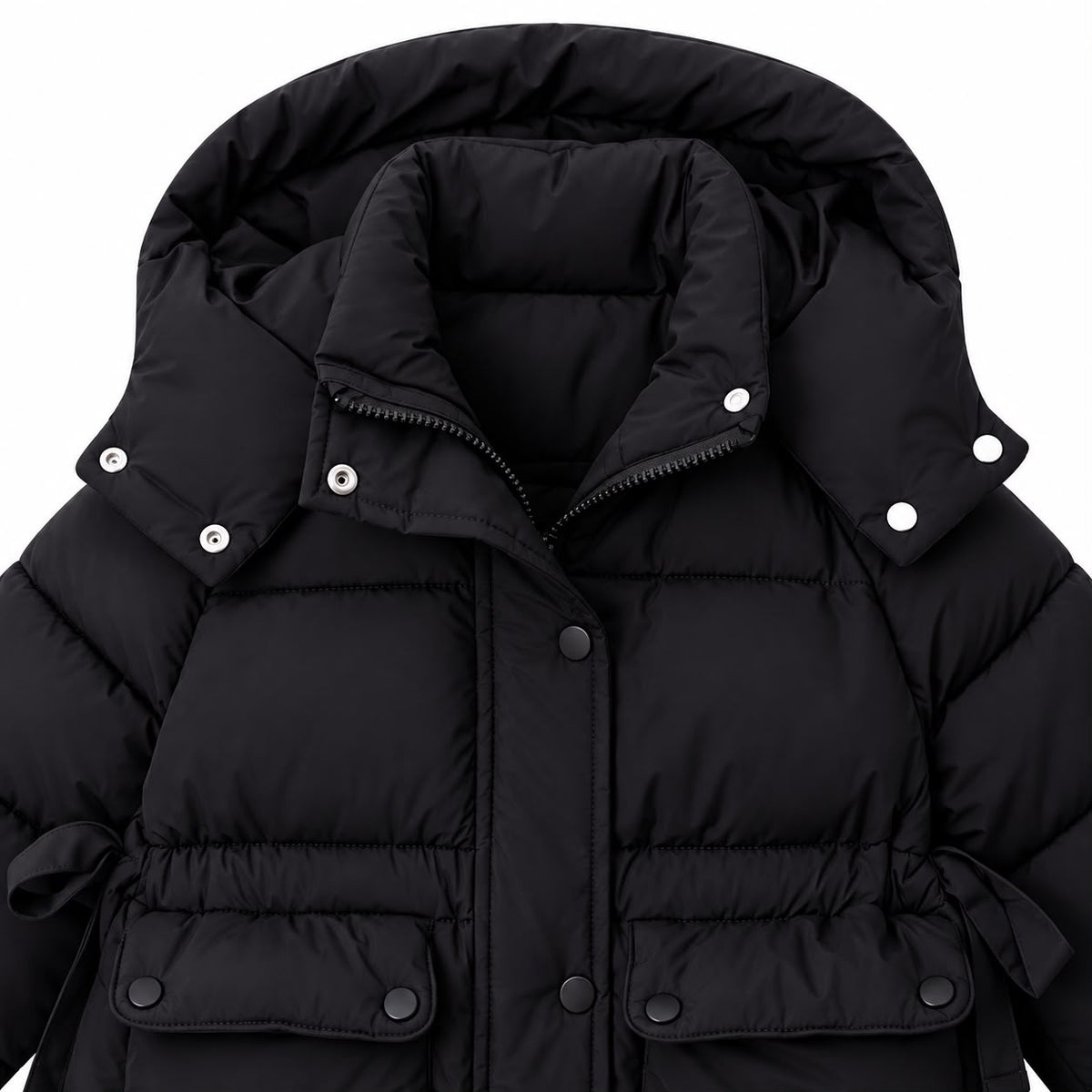 Longline Hooded Kids Jacket